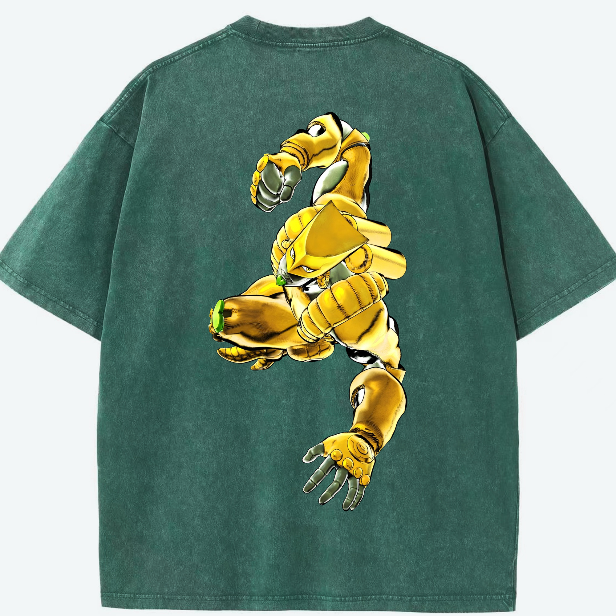 （画像用） ジョジョの奇妙な冒険 ディオ?ブランドー JoJo's Bizarre Adventure Dio Brando 綿100% ヴィンテージ風 半袖Tシャツ（背面プリント）